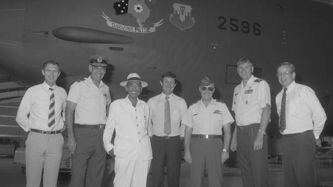 Opening of the Darwin Aviation Museum taken on 2 June 1990. Picture: Library &amp; Archives NT