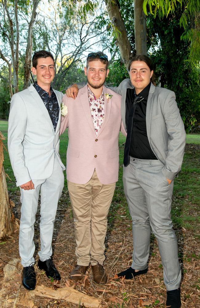 Will Davidson, Luke Hawkins and Tyson Borg. Picture: Michaela Harlow