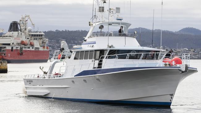 Police Vessel Van Diemen has been sold and is departing Tasmania after nearly 30 years of service. Picture: Chris Kidd