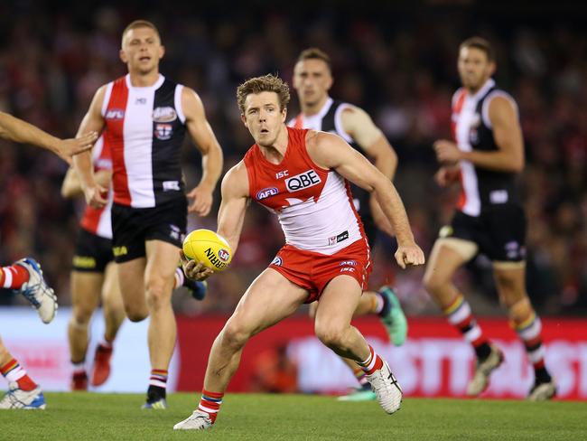 Sydney has ruled out trading midfield star Luke Parker. Picture: Michael Klein