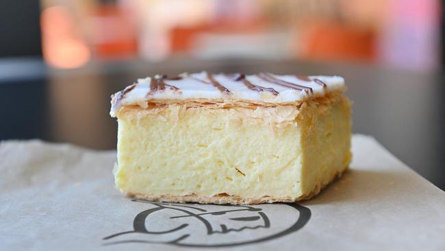 Vanilla slice at Banana Boogie, Belair. Picture: Keryn Stevens