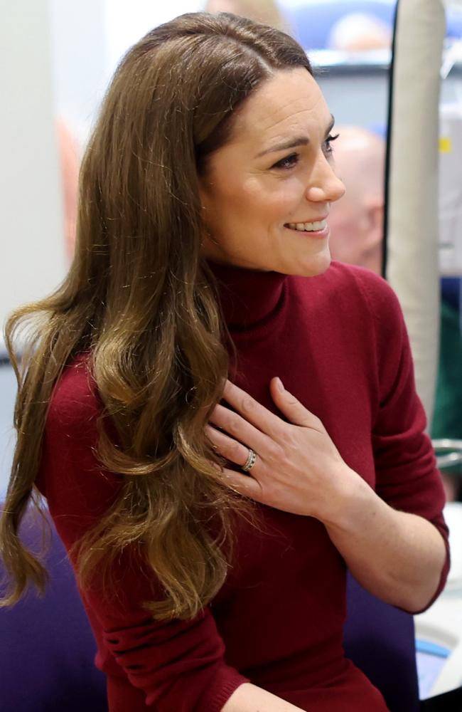 The eternity band pictured during a visit to The Royal Marsden Hospital on January 14, 2025. Picture: Chris Jackson/Getty Images