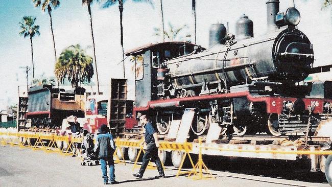 Top photo (c.2001) No 106 outside Toowoomba Railway Station; bottom photo (2018) No 106 being refurbished in Darling Downs Historical Rail Society Ltd (DDHRS - Downssteam) workshop. Manufactured in Toowoomba Foundry in 1914/15 No 106 took part in the Drayton Deviation (rail line Toowoomba to Wyreema via Drayton) opening ceremony in 1915. Railway buffs John Peel and Ernie Hills provided a brief history of No 106 in publication 'Toowoomba More Strange and Unusual Tales Vol 3' (TMSUT-3). After diesels replaced steam, No 106 retired (1964) to Redbank Railway Museum having logged 1,134,533 miles (1,815,253 km). The efforts of John Peel (appearing on the cover of TMSUT-3 with No 106), supported by Toowoomba City Council and Toowoomba Chamber of Commerce saw the return of the loco now displayed under reconstruction at DDHRS, Cambooya Street, Drayton with many other tangible railway oriented reminders of The Way We Were.