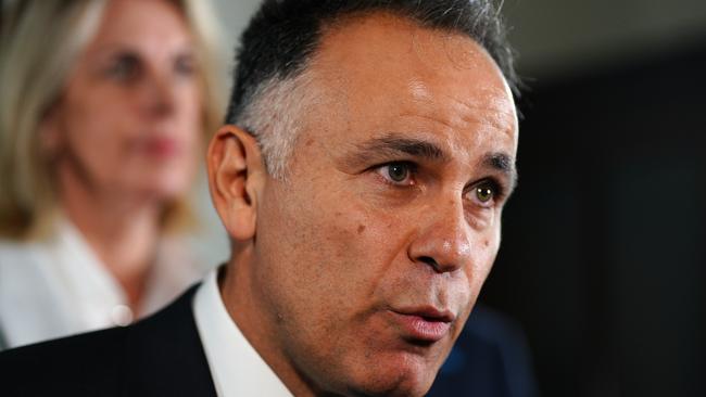 MELBOURNE, AUSTRALIA - NewsWire Photos 27 MARCH 2023:Victorian Liberal leader John Pesutto gives a press conference discussing the  Moira Deeming Liberal meeting suspension decision.Picture: NCA NewsWire / Luis Ascui