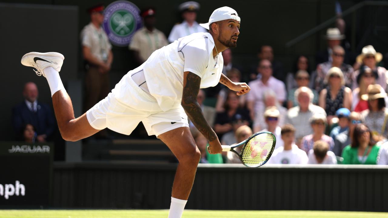 The fan called out during the fourth set. Picture: Getty Images