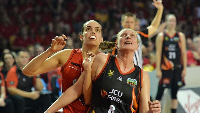 Game two of WNBL grand final series between Townsville Fire and Perth Lynx