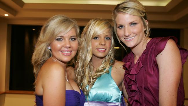 Emmanuel College formal at the Marriott Resort. (L-R) Kelly Macleod, Jazz Christie and Louise McGhee