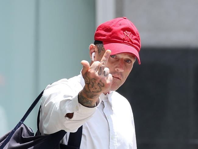 Joshua Angus Lord leaving Arrest Court, Brisbane. Picture: Liam Kidston