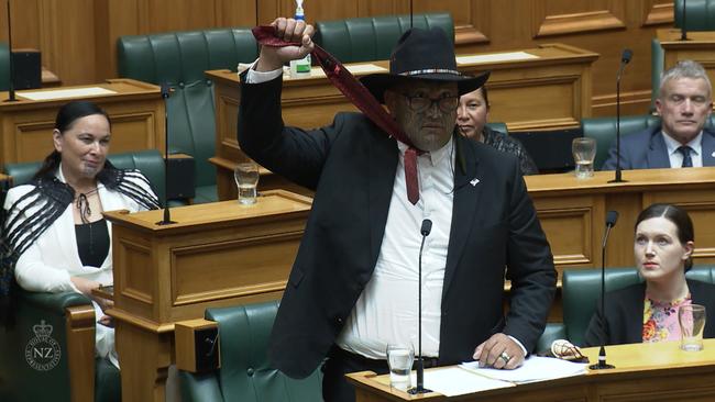 Rawiri Waititi was ejected from parliament on February 9, 2021 for refusing to wear a necktie, in a move he said was forcing indigenous people to wear a "colonial noose".