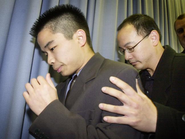 Gonzales leaves a police press conference with uncle after making a public appeal for help. Picture: Mark Williams