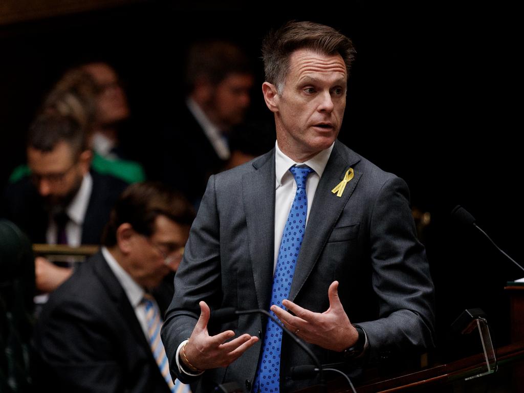 NSW Premier Chris Minns during question time at State Parliament. Picture: NewsWire / Nikki Short