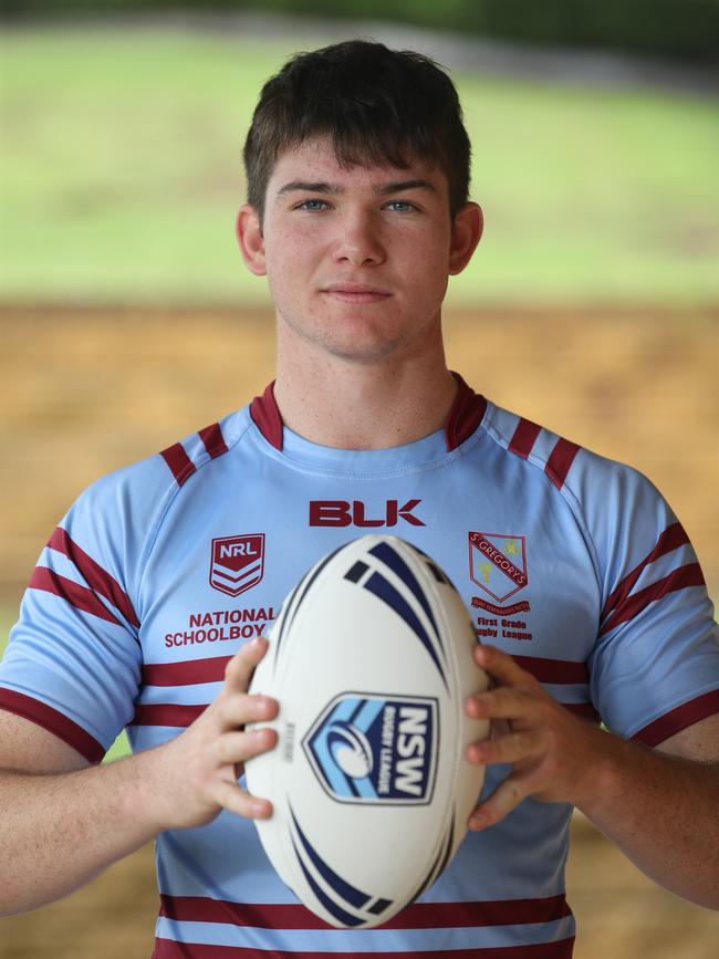 St Gregory's College product Thomas Fletcher has shown plenty of ability for the South Sydney SG Ball side this season. Picture: David Swift