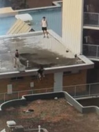 The men left from the The Sands Apartments. Picture: Supplied