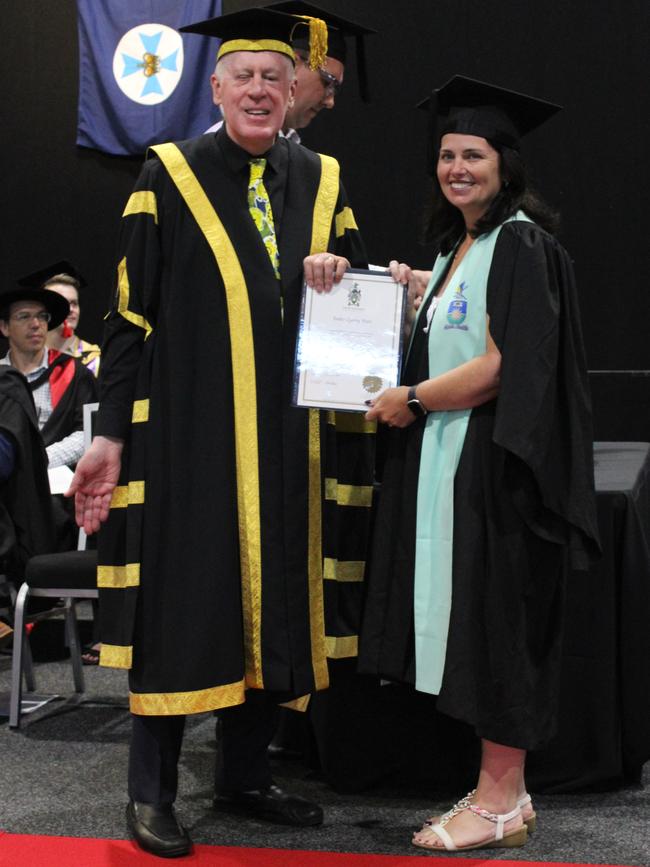 Amber Ware graduated with a Bachelor of Accounting at the CQUniversity graduation ceremony in Bundaberg on December 14, 2023.