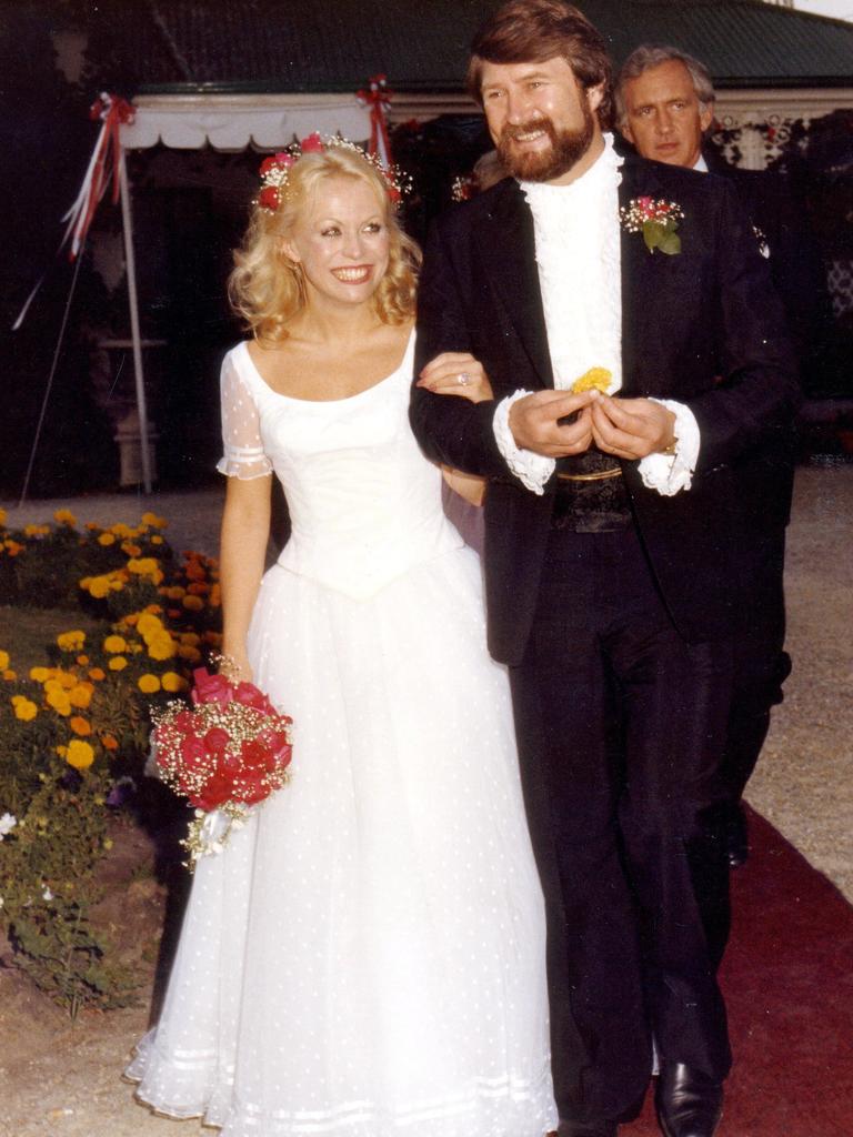 Jacki Weaver and Derryn Hinch., who have married and divorced twice, held one of their ceremonies at Dalton House.