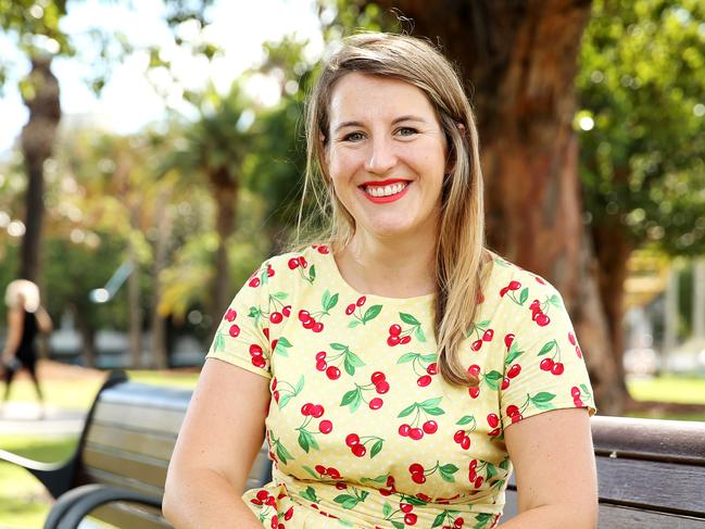 Lifehacks Super Case Study. Pictured is Lucy Jackson in Surry Hills today, who started focusing on her super in her late 20s by consolidating several funds into one and then deciding to invest ethically. Picture: Tim Hunter.