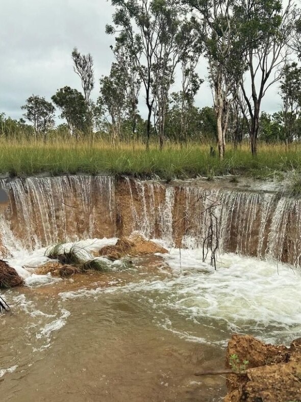 Borroloola near Battern Creek following the Ex-Tropical Cyclone Lincoln. Picture: Instagram (hucksy_93)