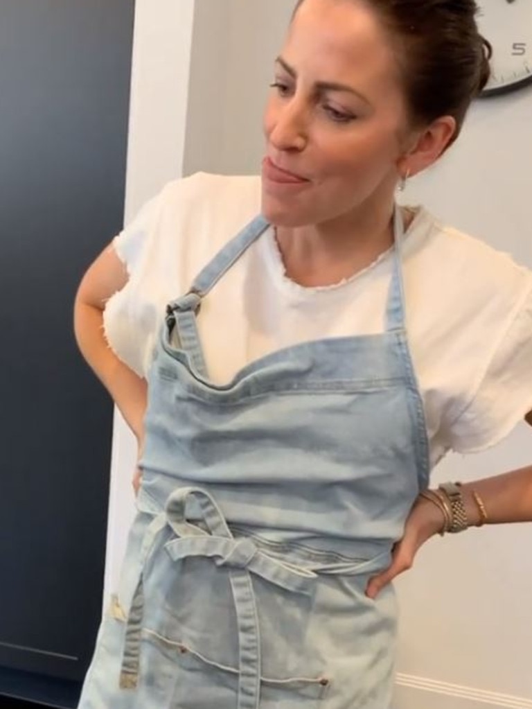 ...before asking her radio star husband where in the kitchen she is going to fit it. Picture: Instagram/Wippa