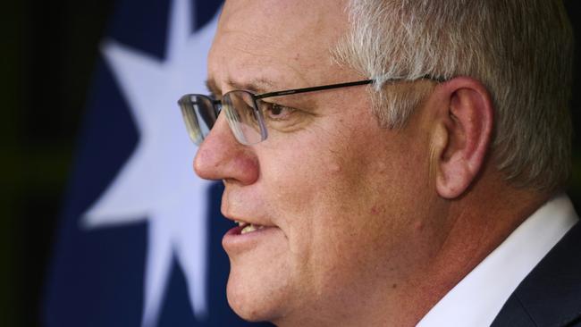 Scott Morrison says rising vaccination rates show supply challenges have been ­addressed and the country is ‘on the home stretch’. Picture: Getty Images