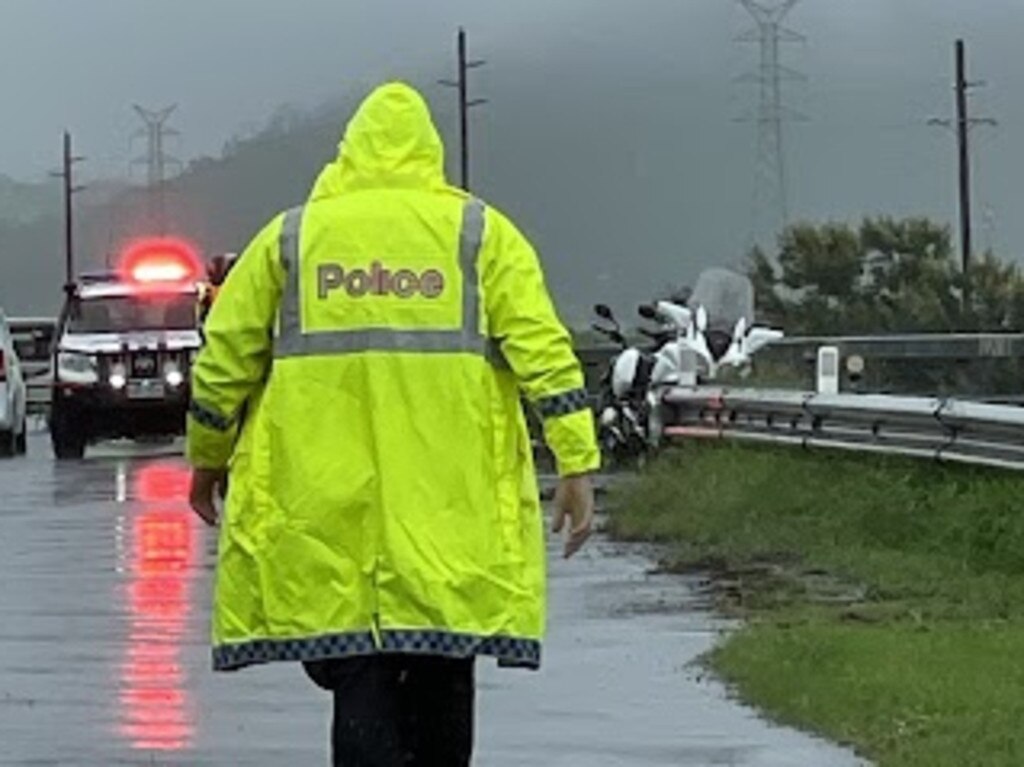 The scene of a serious crash on Pleystowe Connection Rd in Pleystowe. Picture: Fergus Gregg