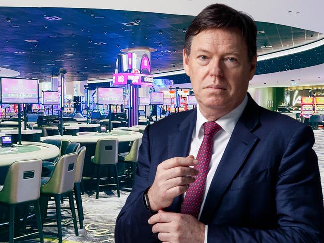 Star CEO Steve McCann against background of empty Queen's Wharf casino