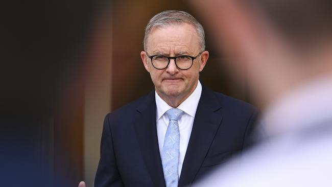 Anthony Albanese was forced to clean up the Treasurer’s mess. Picture: NCA NewsWire / Martin Ollman