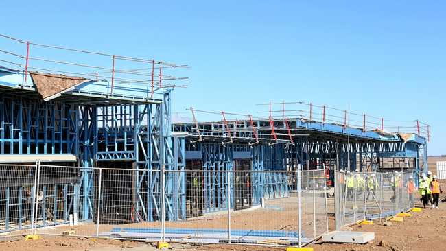 The Qantas Pilot Academy under construction. Picture: Tobi Loftus