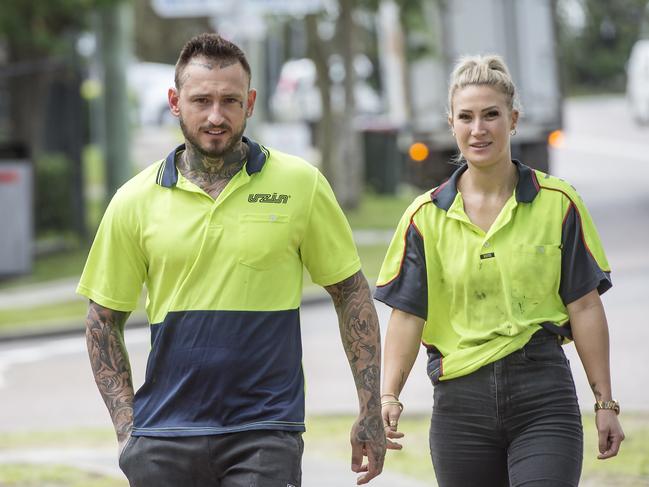 The couple have regularly appeared at court wearing their high visibility work wear. Picture: News Local