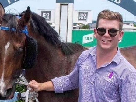 Trainer Tom Smith with horse