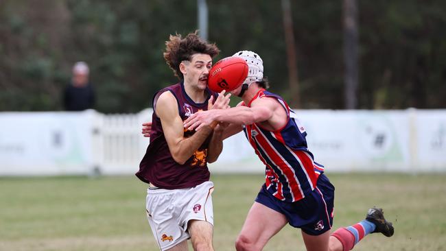 Action from the Colts game between Wilston Grange and Palm Beach Currumbin. Pictured is CurrumbinÃs Jack Foggo. Picture: Tertius Pickard