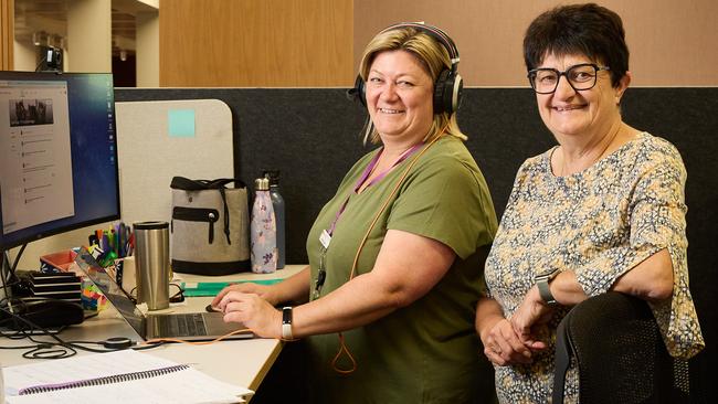 Open Access College senior teacher Leanne Hogan (left) with principal Julie Taylor at the school’s Marden campus. Picture: Matt Loxton