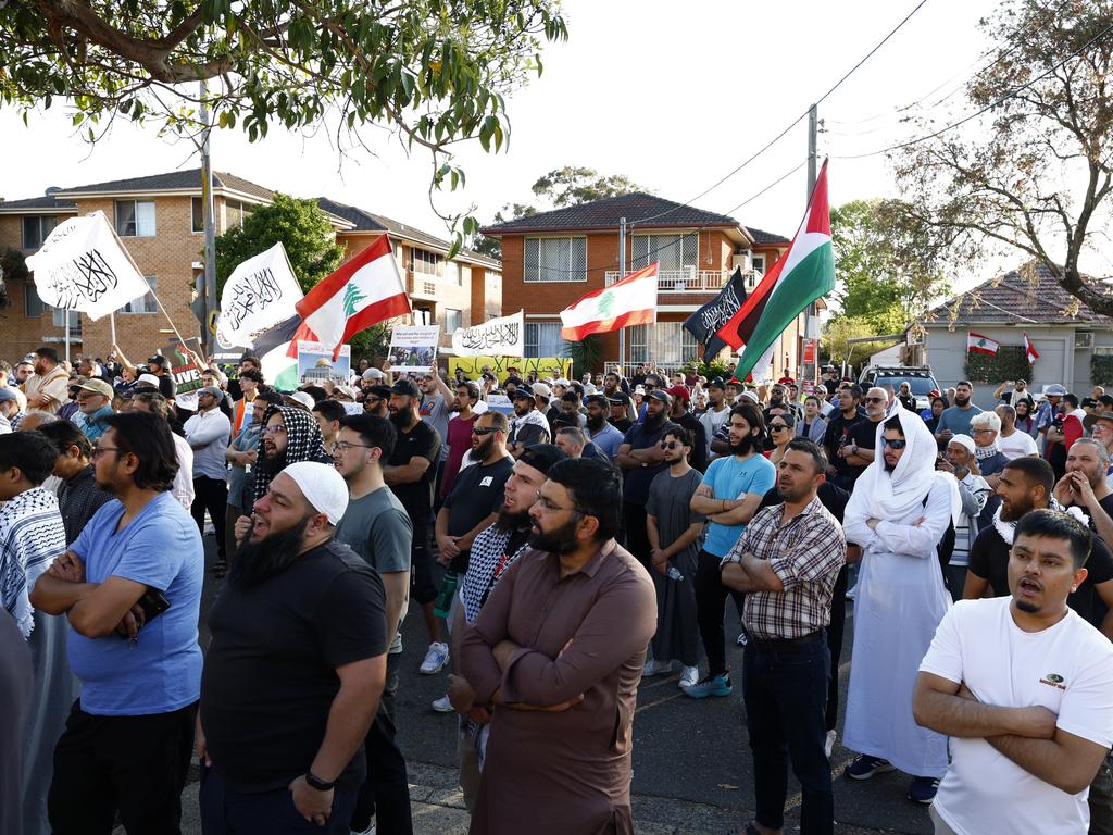 People gathered from around 5.30pm. Picture: Jonathan Ng