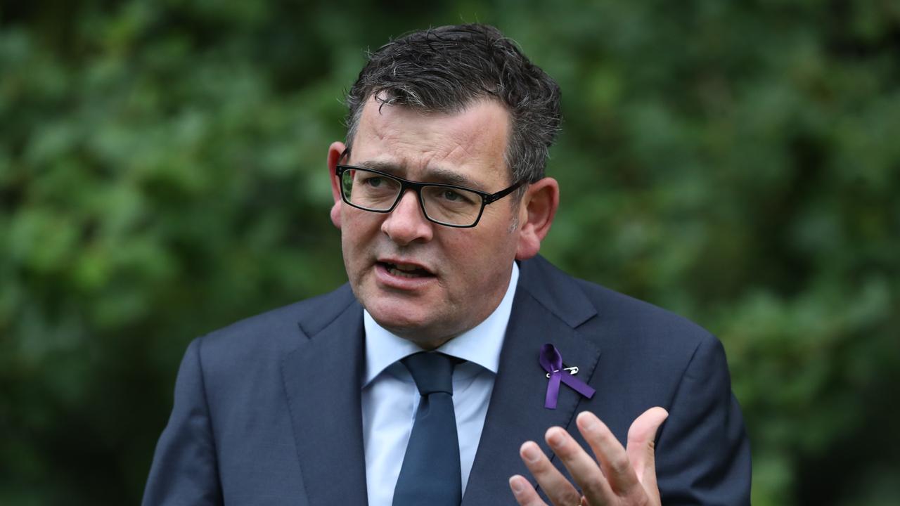 Daniel Andrews says vaccine rules could change in weeks. Picture: NCA NewsWire / David Crosling.