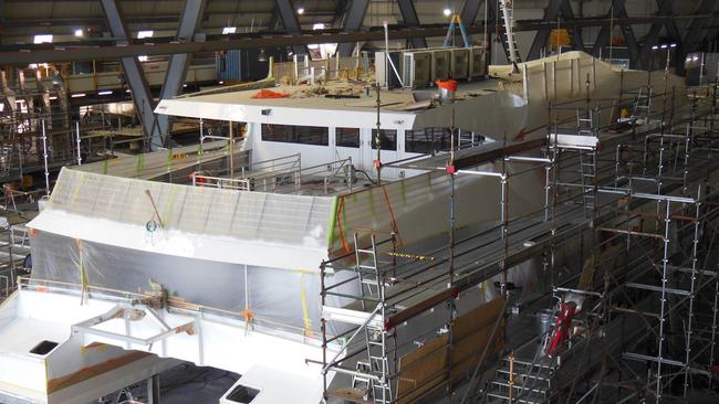 New $10m vessel for Port Phillip Ferries under construction. Picture: Supplied