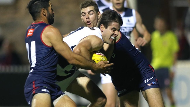 Milsom in action for South Adelaide. Picture: Dean Martin