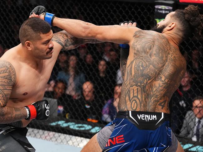 Tafa is coming off a stunning knockout of Austen Lane at UFC 293 in Sydney last year. Picture: Chris Unger/Zuffa LLC via Getty Images