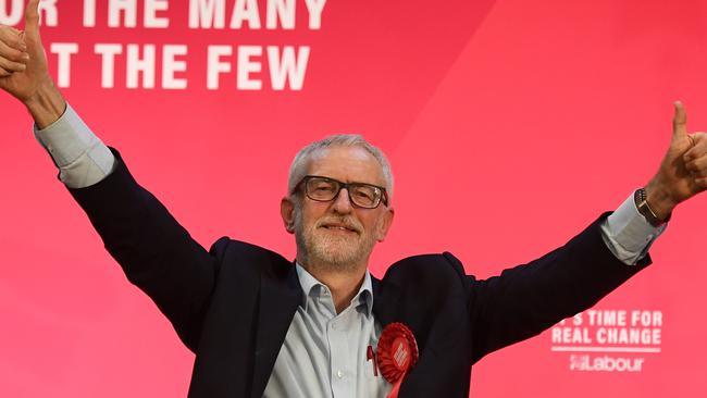 Jeremy Corbyn insists Labour will win. Picture: AFP.