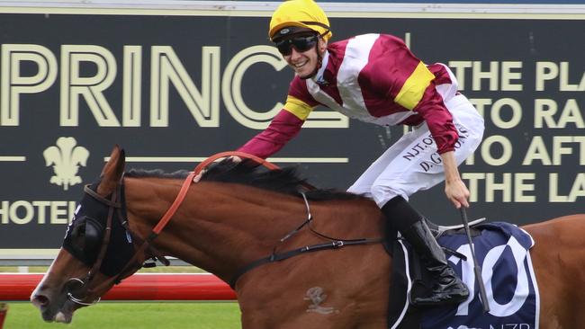 Dylan Gibbons rides some leading chances at Wyong on Tuesday. Picture: Grant Guy