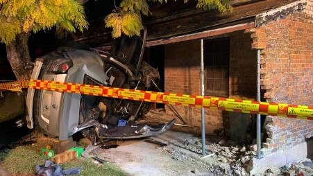 The house occuapnts were not injured at Lennox St Parramatta. Picture: Fire and Rescue NSW