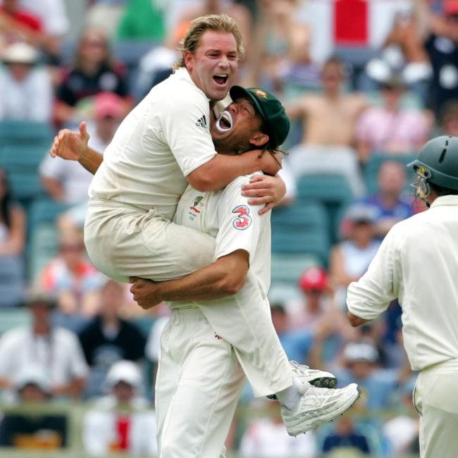 Late cricket larrikins Shane Warne and Andrew Symonds.