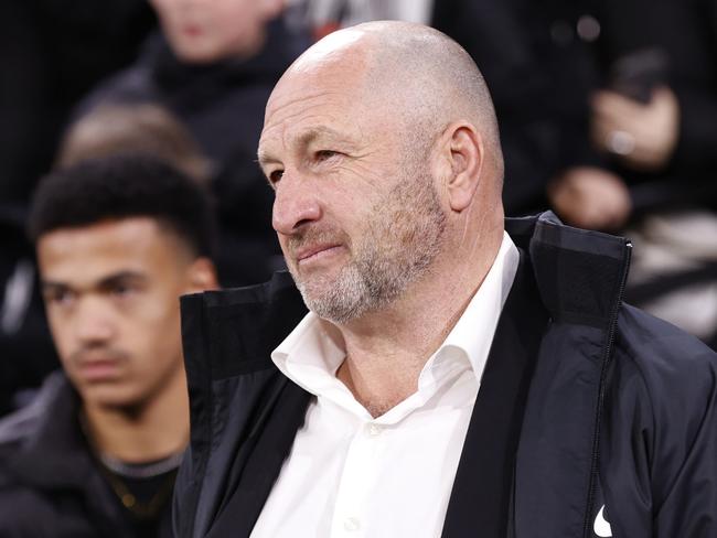 MELBOURNE, AUSTRALIA - AUGUST 23: Collingwood CEO Craig Kelly looks on after  the round 24 AFL match between Melbourne Demons and Collingwood Magpies at Melbourne Cricket Ground, on August 23, 2024, in Melbourne, Australia. (Photo by Darrian Traynor/Getty Images)