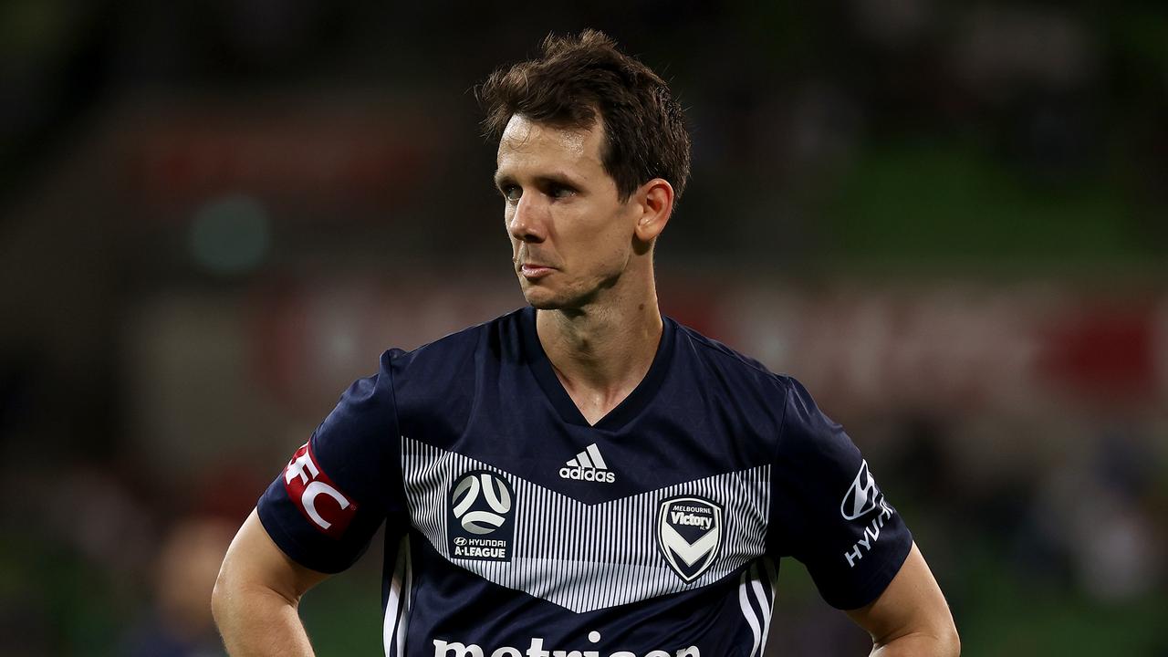 Robbie Kruse limped off the field in last night’s Melbourne Derby.