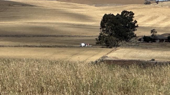 Just after 2pm on Tuesday December 3 emergency services were called to the scene of a fatal crash on Greenock Road, south of Kapunda. Picture: Leon Georgiou