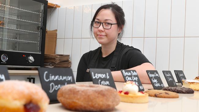 Altobakes founder and baker Brigitte Baird will soon sell fresh baked croissants at her bakery. Picture: David Crosling