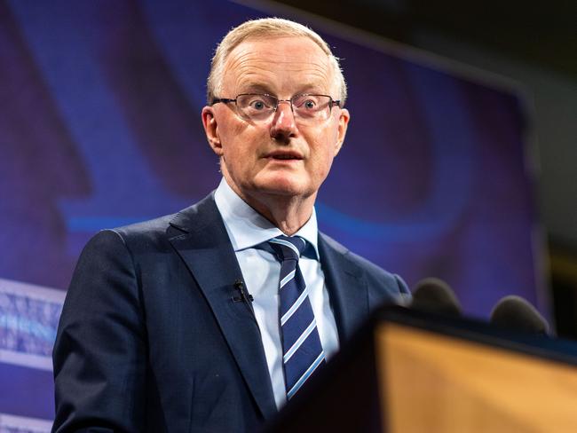 SYDNEY, AUSTRALIA - NewsWire Photos APRIL 05, 2023: RBA Governor Philip Lowe addressed the National Press Club at a special event at the Fullerton Hotel in Sydney. Picture: NCA NewsWire / Gary Ramage