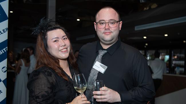 Karen Lin and Bob Younger at the 2023 Darwin Derby day. Picture: Pema Tamang Pakhrin