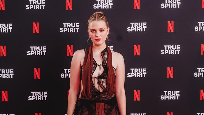Teagan Croft at the True Spirit Netflix global premiere at Brisbane Powerhouse. Picture: Adam Shaw