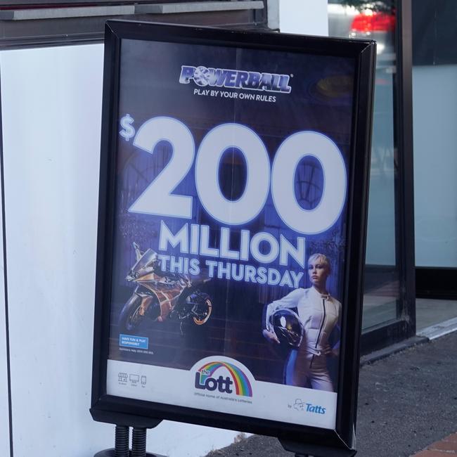 The $200 million lottery holds the current record for the largest prize in Australia’s lotto history. Picture: NCA NewsWire / Valeriu Campan