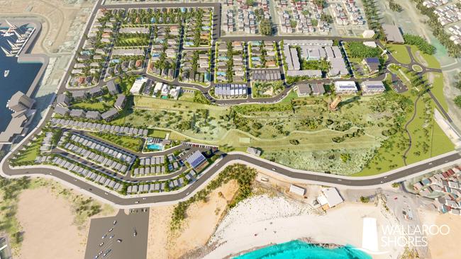 Artist's impression of the Wallaroo Shores development. Picture: Supplied by Monopoly Property Group