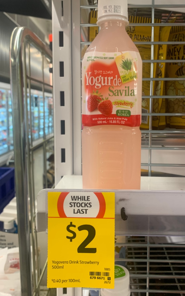 Coles' "while stocks last" label divided shoppers as to whether it meant a discount. Picture: Supplied